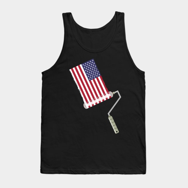Paint Roller USA Tank Top by mailboxdisco